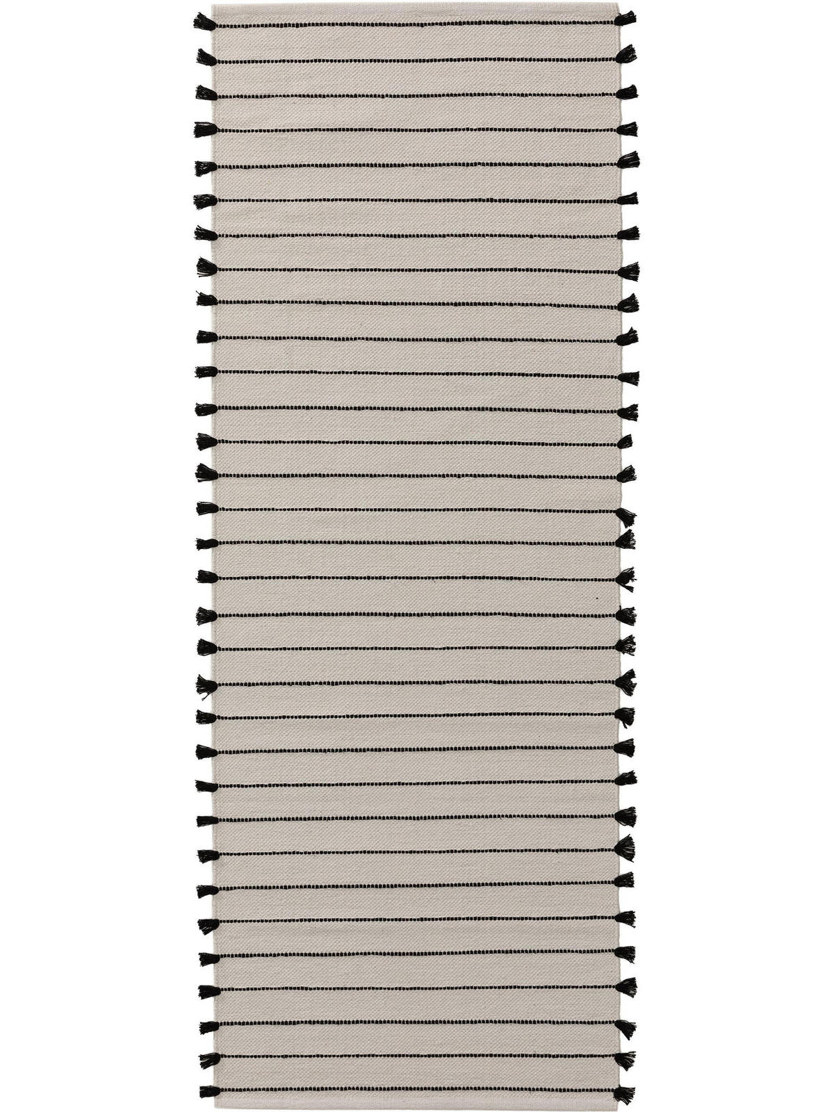 BAUMWOLLTEPPICH Bo Ivory 70x200 cm - Creme, Textil (70/200cm) - benuta Pop