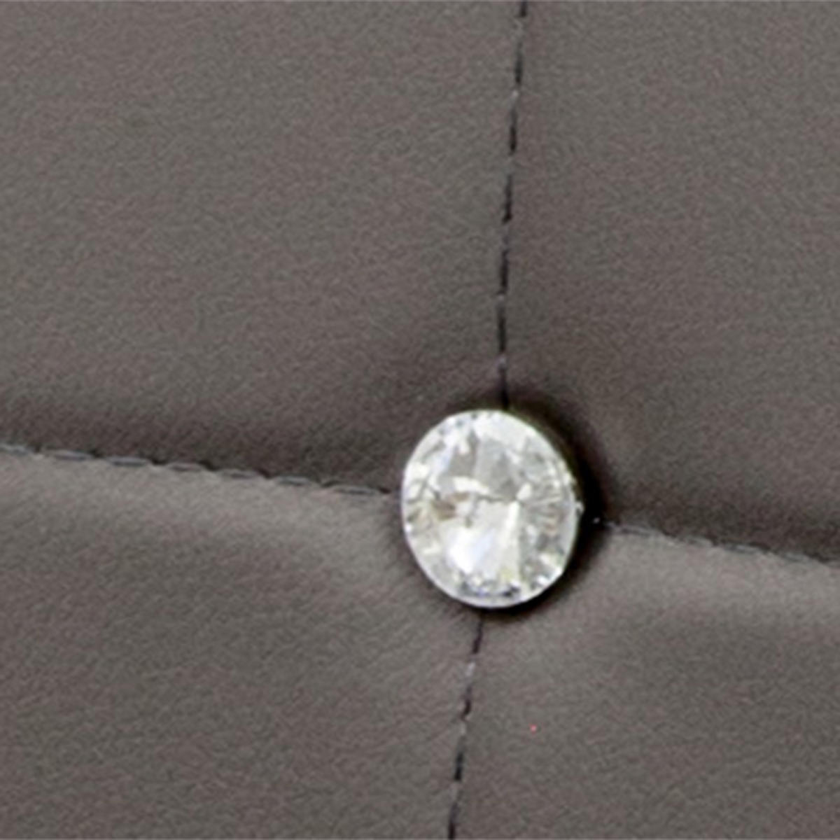 STUHL DIAMOND Lederimitat Metallbeine 4er Set Grau - Schwarz, Kunststoff/Metall (42/98/40cm) - Albatros
