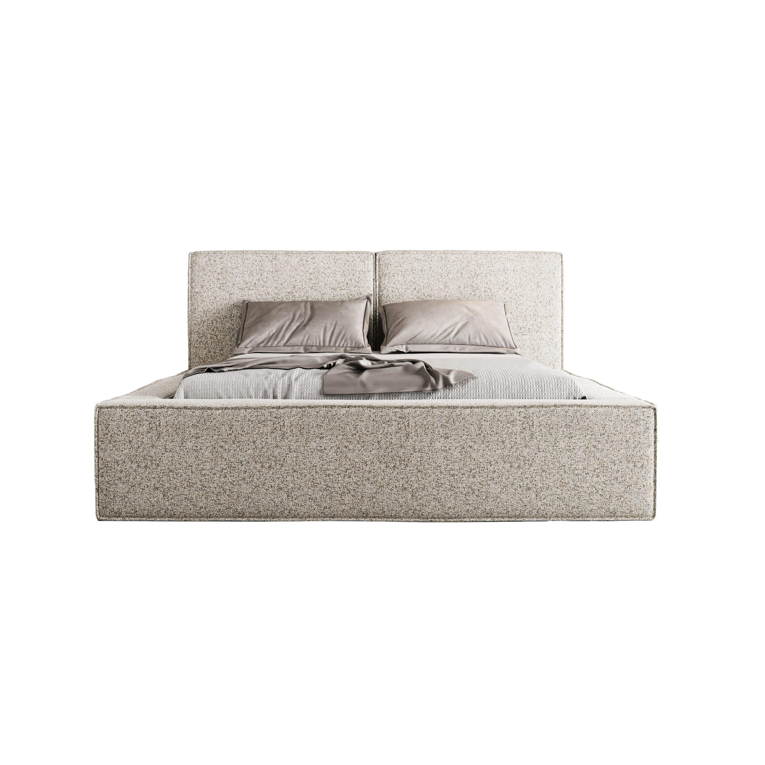 POLSTERBETT Lesti 140x200 cm, Beige - Beige, Textil (140/200cm) - Fedve
