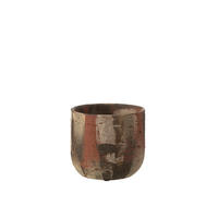 BLUMENTOPFE MILTOS - Töpferei - Gelb - M - Ø 20 cm - Gelb, Keramik (20/18cm) - J-Line