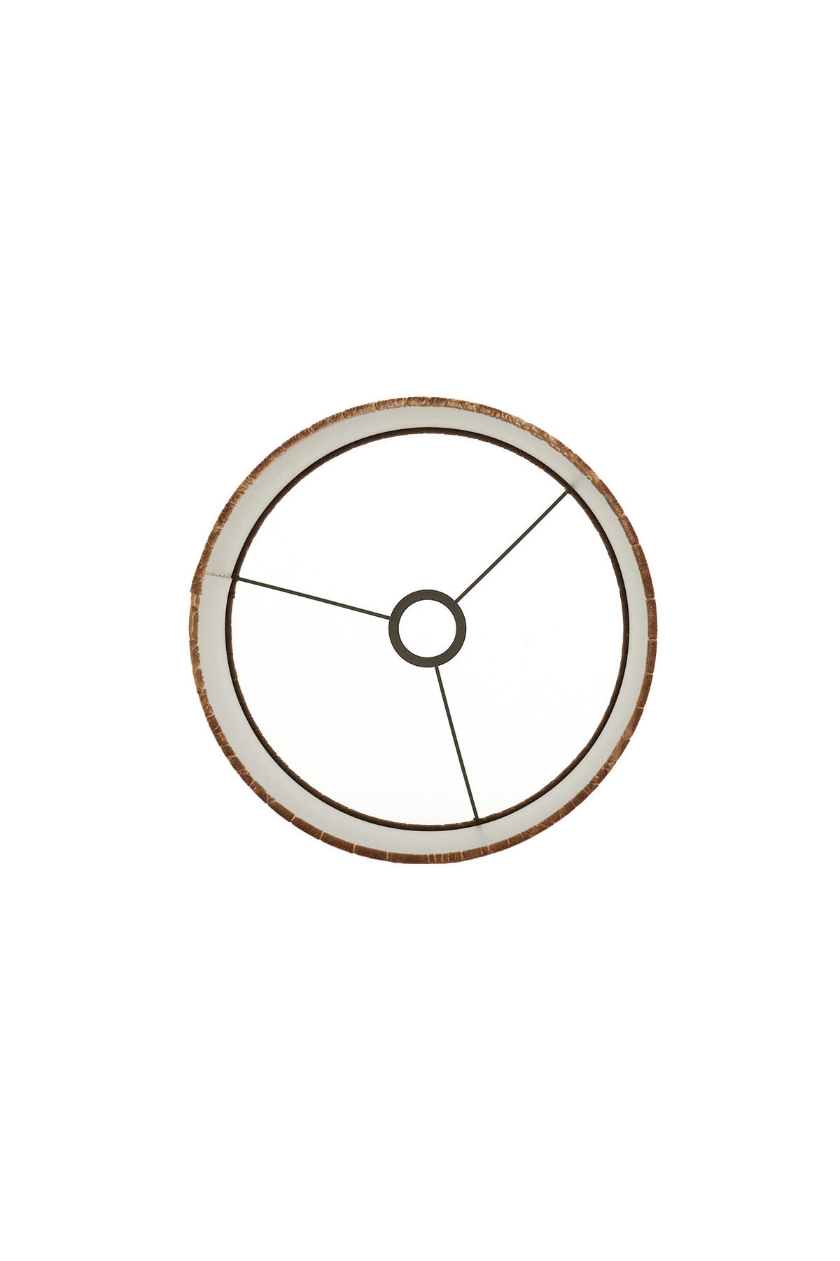 LAMPENSCHIRM Praya Braun Ø30/21 cm - Braun, Textil (30/30/21cm) - Light & Living