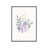 POSTER mit Rahmen Disney - Disney's Eeyore in Pastel Meadow - Multicolor/Schwarz, Holz/Papier (30/40cm) - Poster&Frame