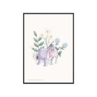 POSTER mit Rahmen Disney - Disney's Eeyore in Pastel Meadow - Multicolor/Schwarz, Holz/Papier (70/100cm) - Poster&Frame