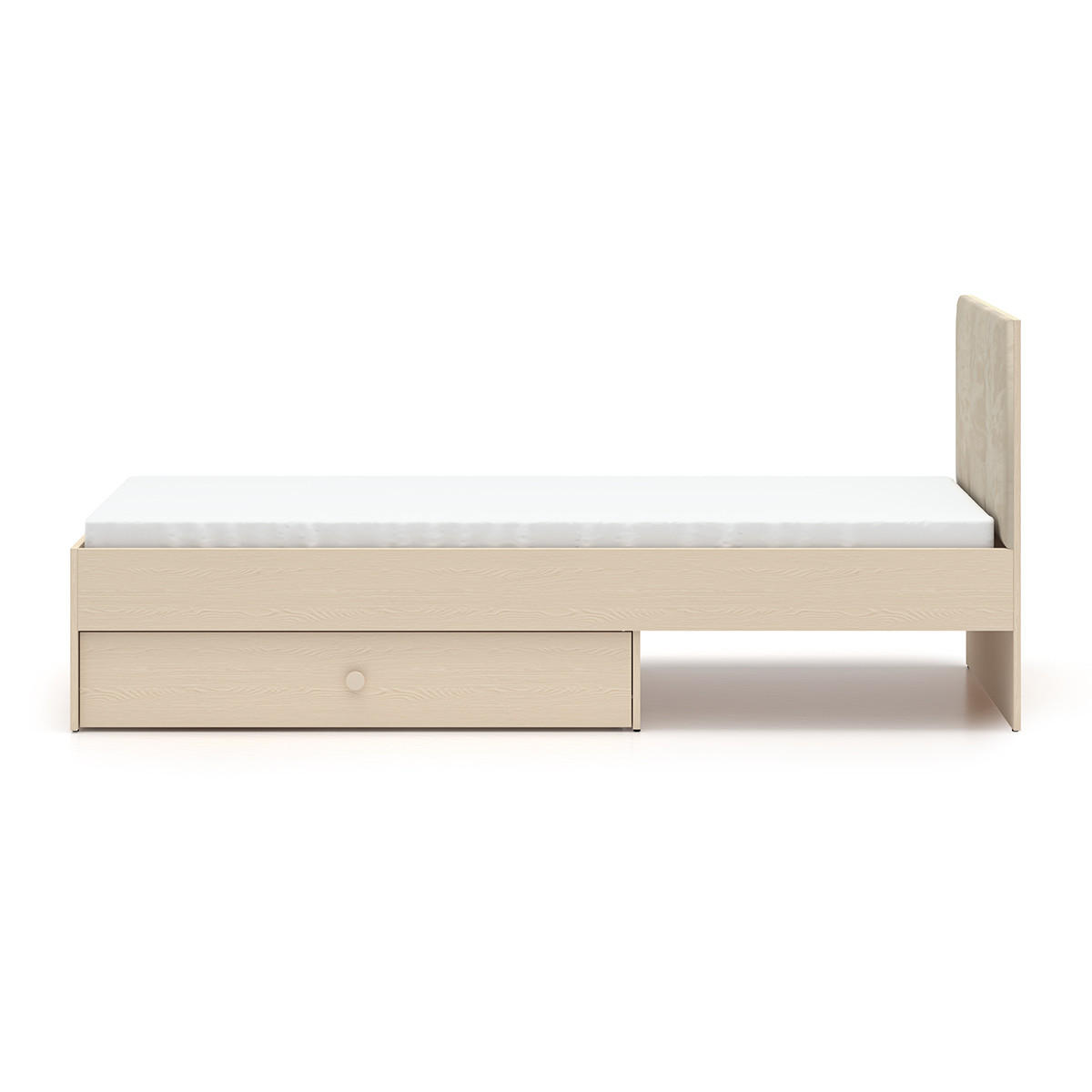 POSTEL 90/200 Alycia Béžová - efekt dřeva - hnědá, dřevo (90/200cm) - Petits-meubles