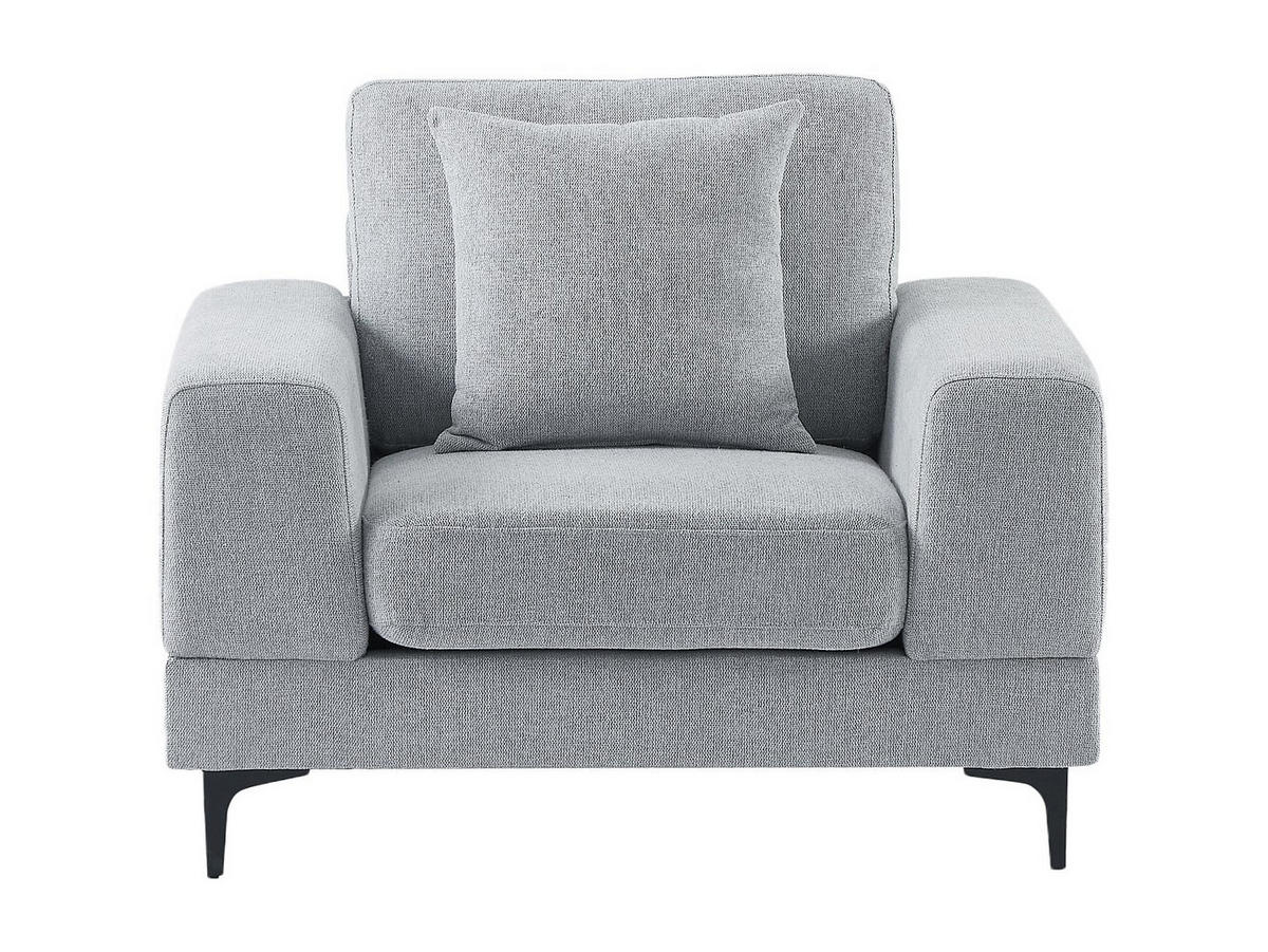 SESSEL - Strukturstoff - Hellgrau - JAMOLO - Hellgrau, Textil (107/82/89cm) - Vente-Unique