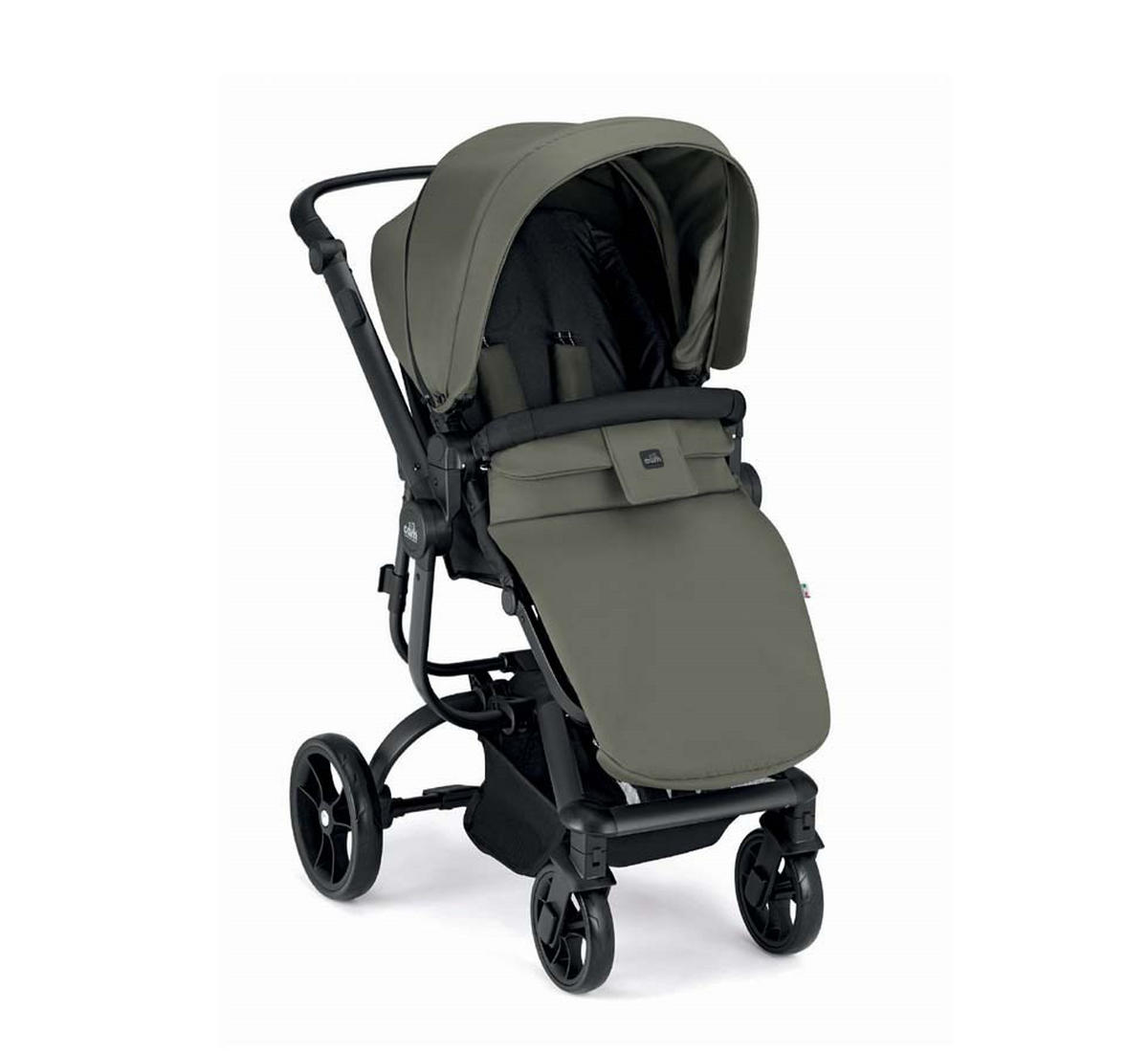 SPORT-KINDERWAGEN Taski inkl. Auto-Babyschale - Grün, Kunststoff (1090/530/675cm) - Cam il Mondo del Bambino S.p.A.