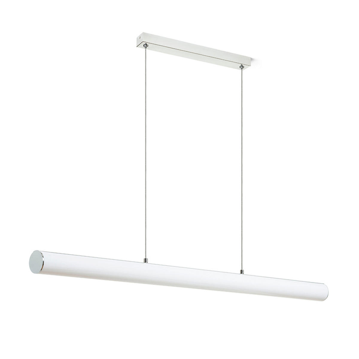 PENDELLEUCHTE RIVIER LED I Chrom 24 W - Chromfarben, Metall (30/30/120cm) - Rendl