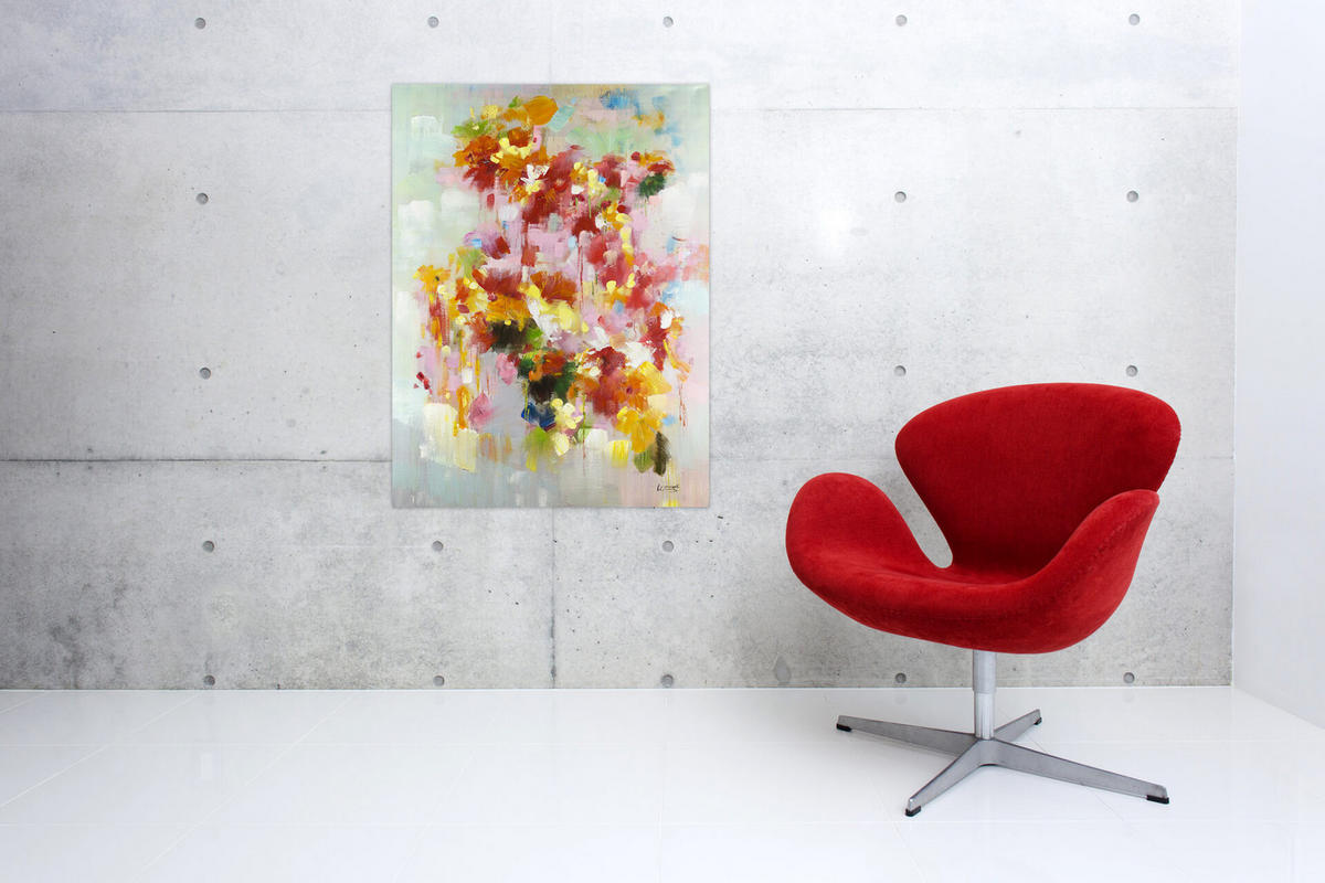 ÖLGEMÄLDE 80/120 cm - Multicolor, Holz/Textil (80/120cm) - KUNSTLOFT