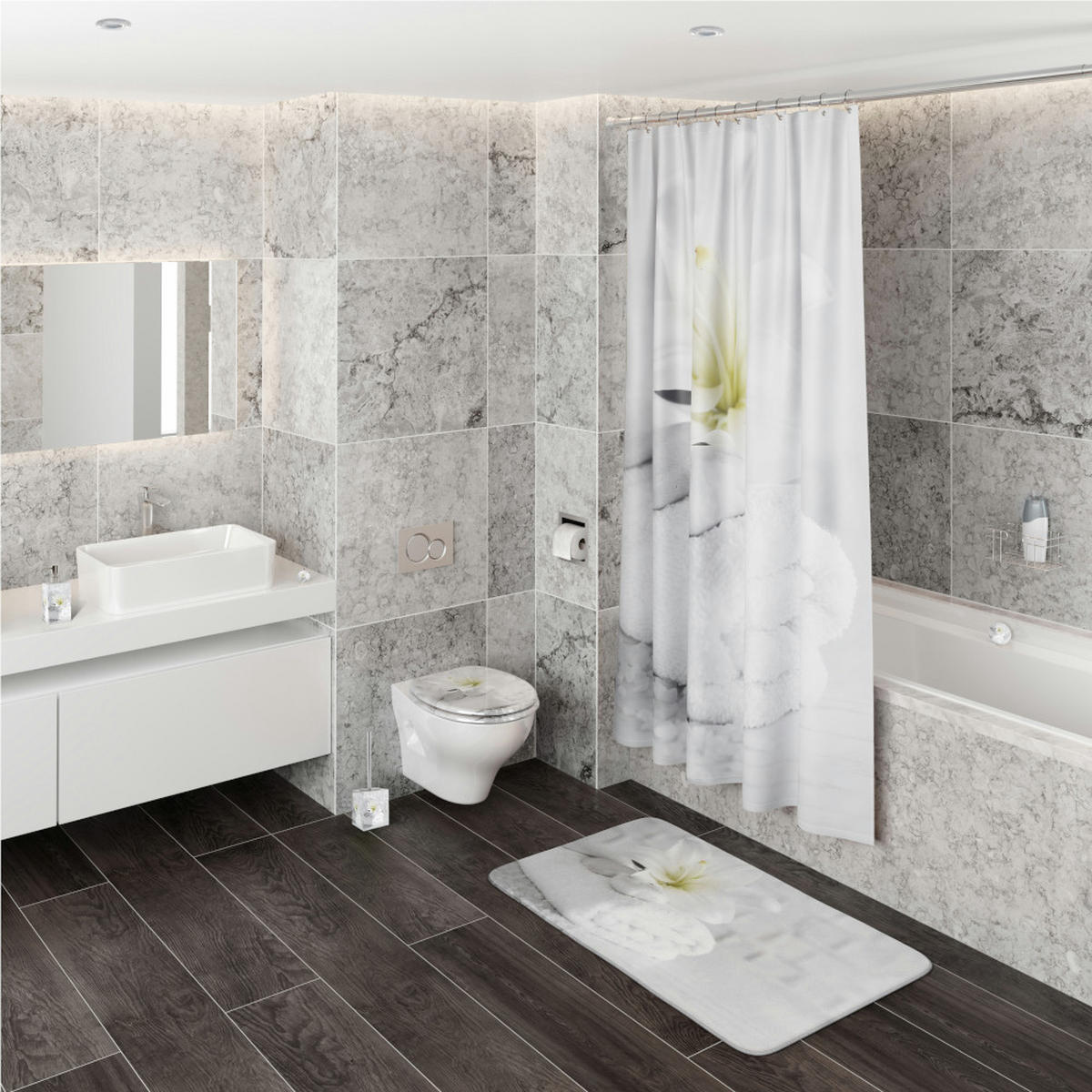 WC-SITZ mit Absenkautomatik Good Feeling - Weiß, Holzwerkstoff (38/6/47cm) - Sanilo