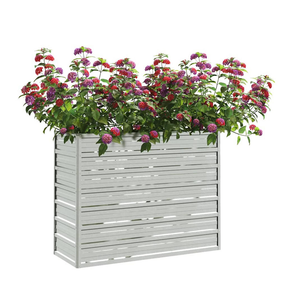 GARTEN-HOCHBEET 100x40x77 cm Verzinkter Stahl Silber - Silberfarben, Metall (100/77/40cm)