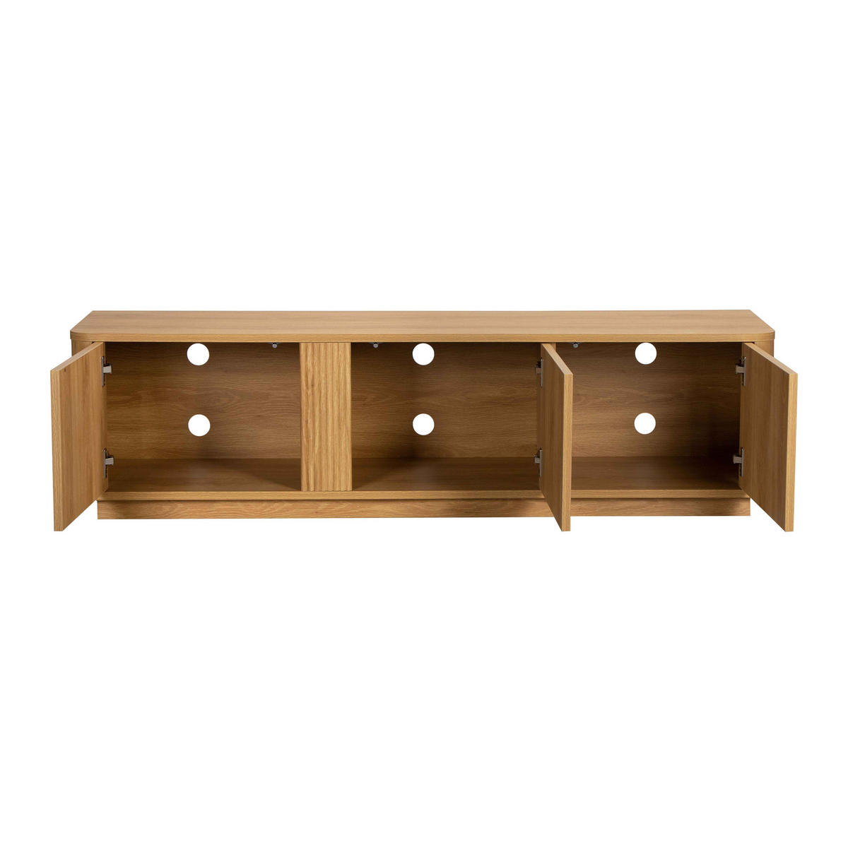 TV-MÖBEL, helle Holzoptik - Beige, Holz (150/40/40cm) - Oviala