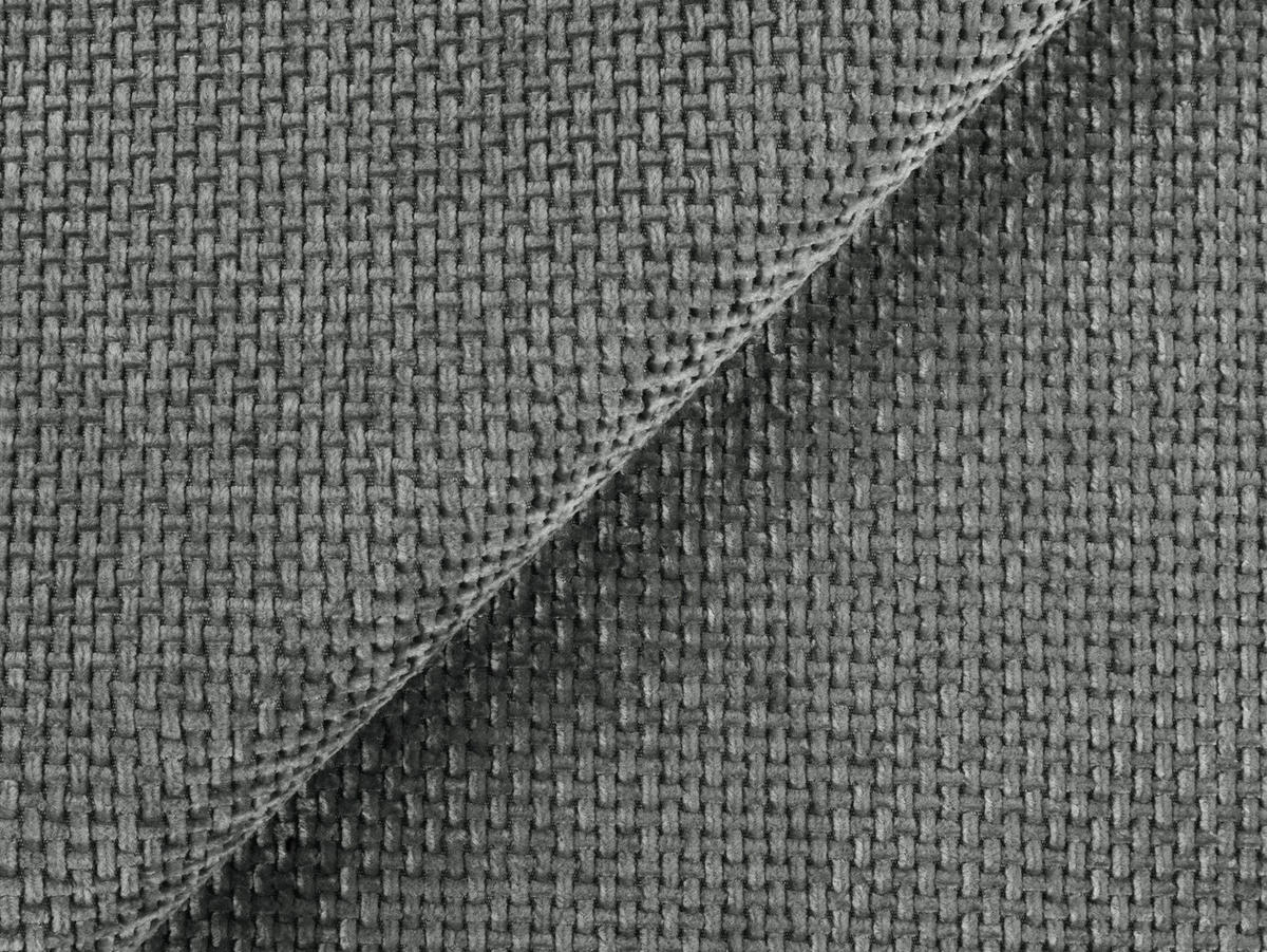 3-SITZER SOFA Chenille Stoff Grau - Schwarz/Grau, Holzwerkstoff/Kunststoff (244/75/94cm) - Makamii