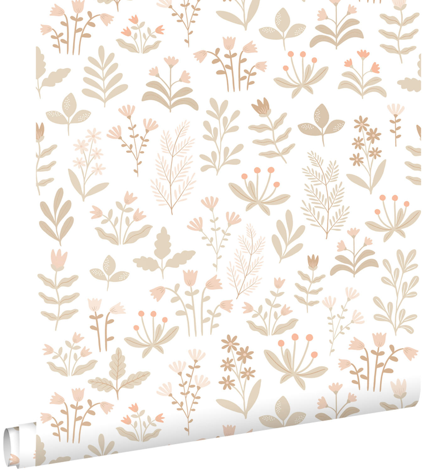 TAPETE Feldblumen 50 x 900 cm - Beige, Papier (50/900cm) - ESTAhome