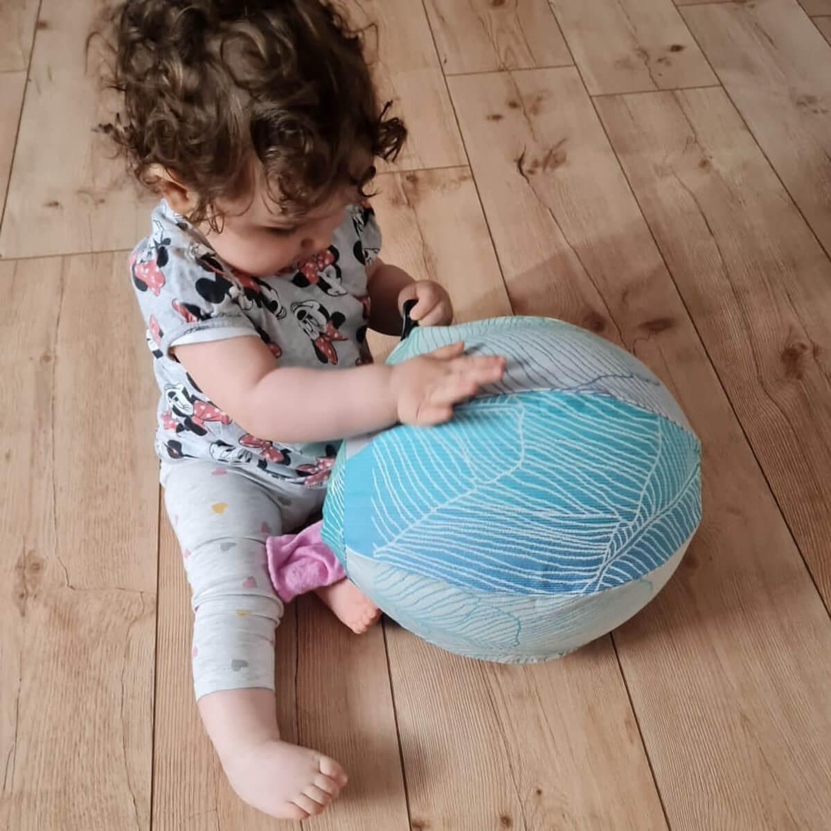 KINDERBALL Luftballon-Hülle - Türkis/Blau, Textil (25/25/25cm) - Hoppediz