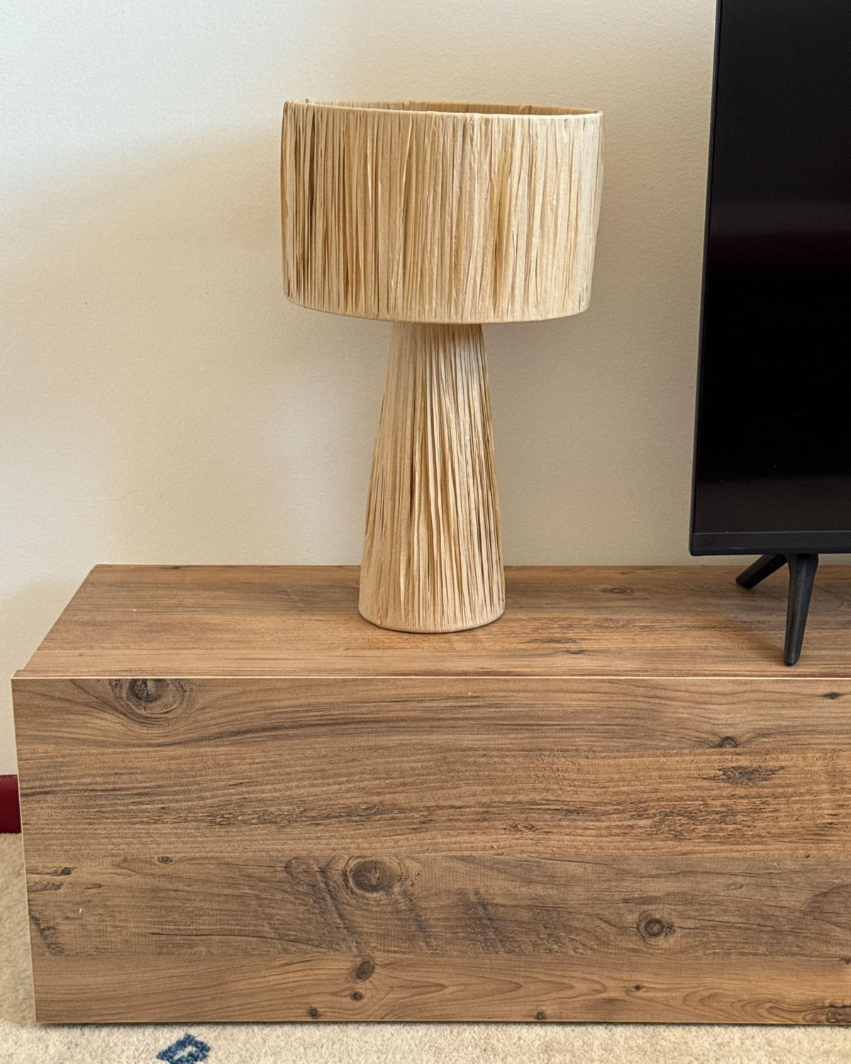 STOLNÍ SVÍTIDLO Přírodní Welmel - přírodní, přírodní materiály (25/25/41cm) - Beliani