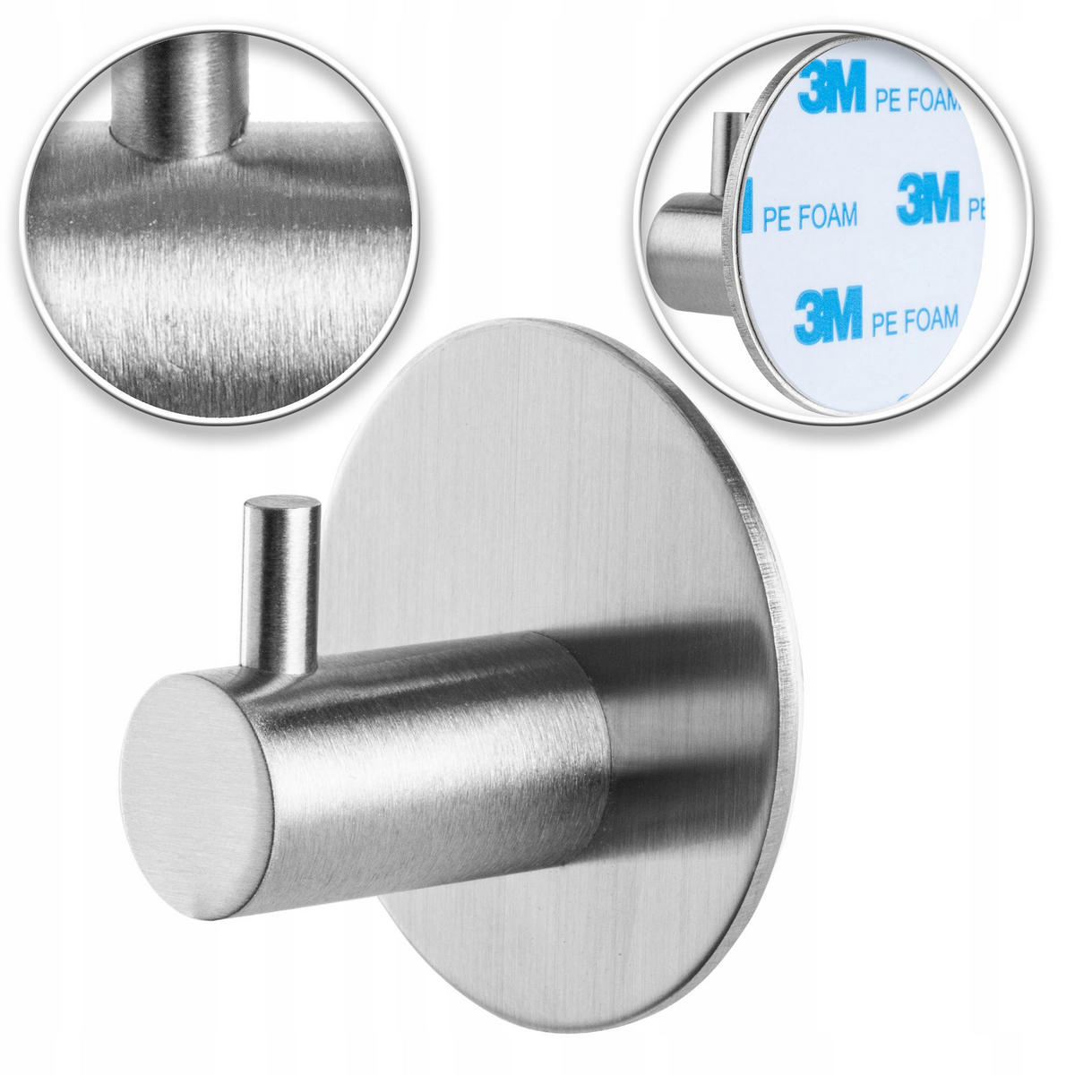 KLEIDERBÜGEL für das Badezimmer, silber - Silberfarben, Metall (5/5cm) - KADAX