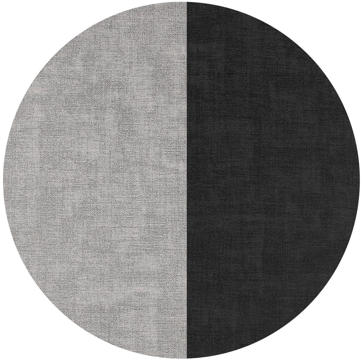 TISCHSET Struktur ( 6er Set ) abwischbares Lederimitat Platzdeckchen 46x33cm - Doppelseitiges ( Schwarz / Hellgrau ) Kunstleder Platzset - Hellgrau, Kunststoff (33/46cm) - Bestlivings