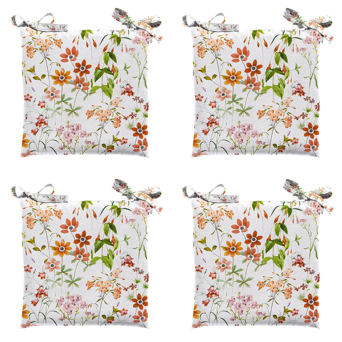 SITZKISSEN Milly 46/46 cm 4er-Set - Multicolor, Textil (46/8/46cm) - Madison