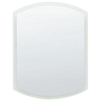 LED-WANDSPIEGEL 78 cm Silber Beziers - Silberfarben, Glas (78/3/58cm) - Beliani