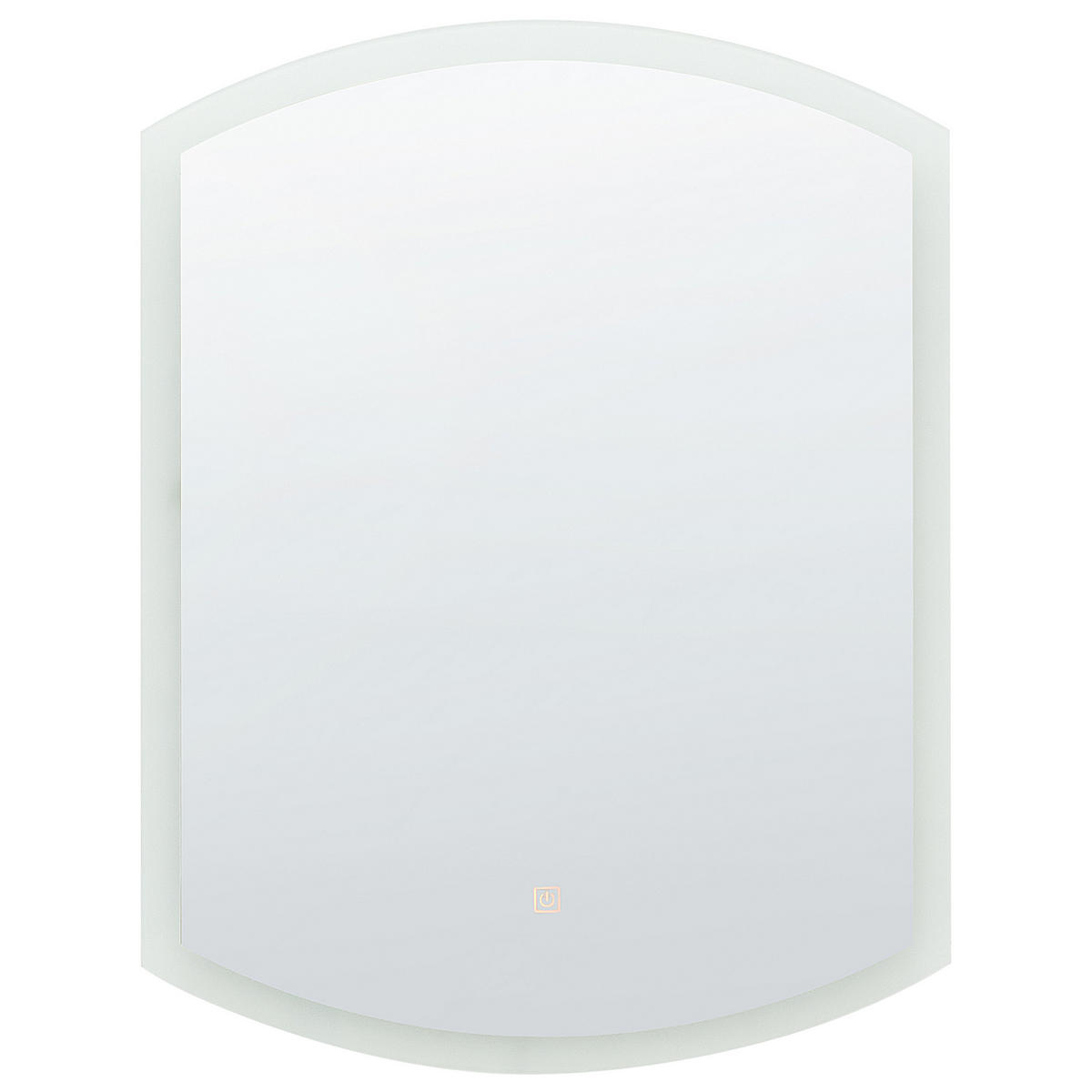 LED-WANDSPIEGEL 78 cm Silber Beziers - Silberfarben, Glas (78/3/58cm) - Beliani