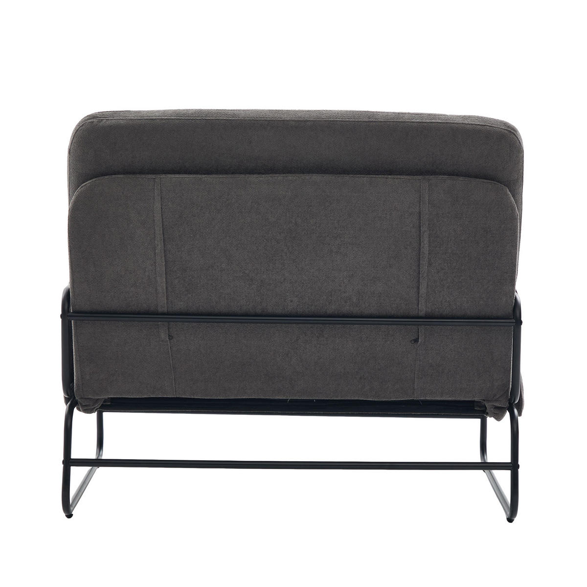 SCHLAFSOFA 2-Sitzer umbaubar mit Metallgestell, DE-42601, Grau - Grau, Metall (104/92/85cm) - ComfortXL