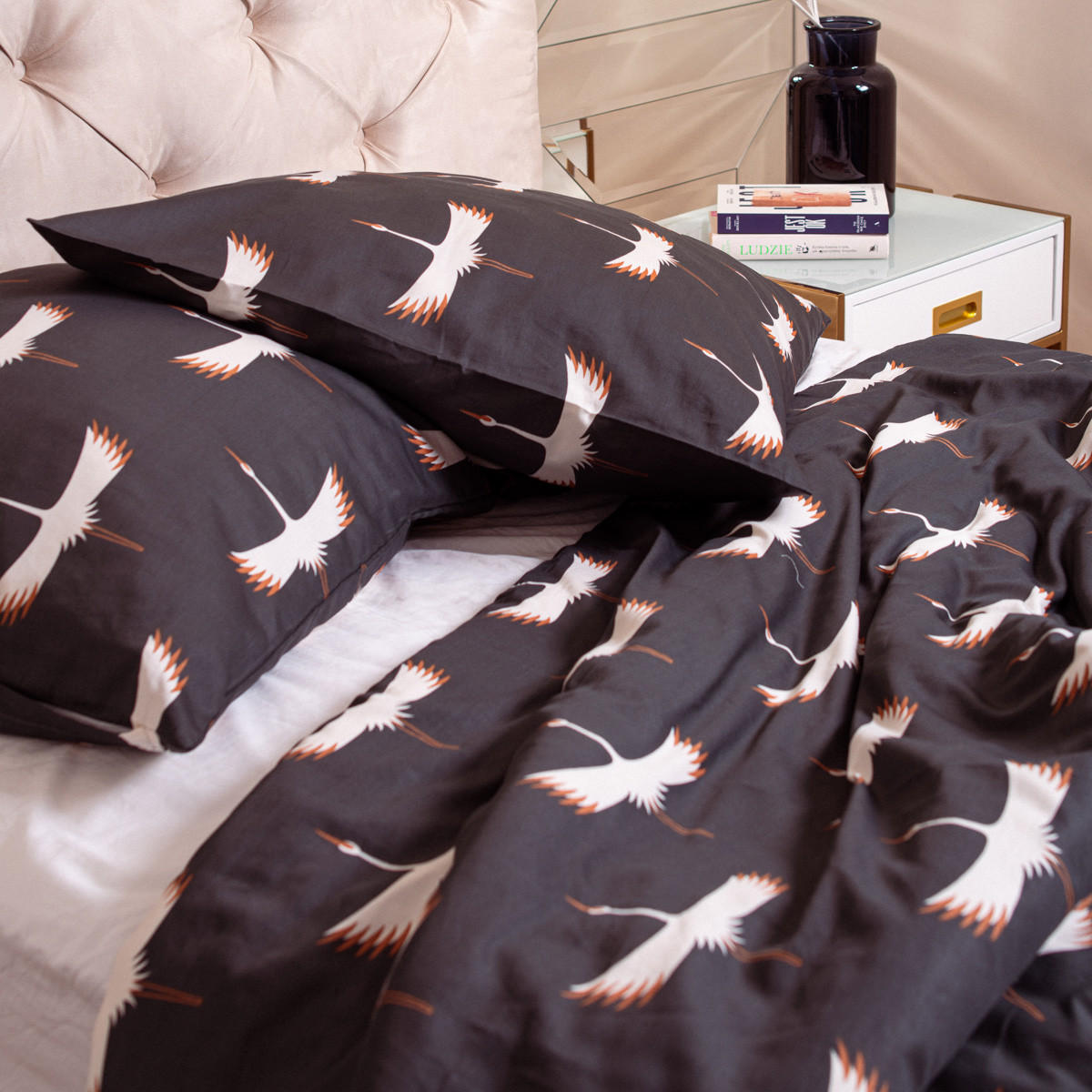 BETTWÄSCHE Devika graphit 220/200 cm - Graphitfarben, Textil (220/200cm) - Homla