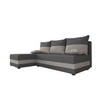 ECKSOFA HEWLET L Sawana 05+21 Links mit Schlaffunktion - Grau, Textil (200/140cm) - Bedante