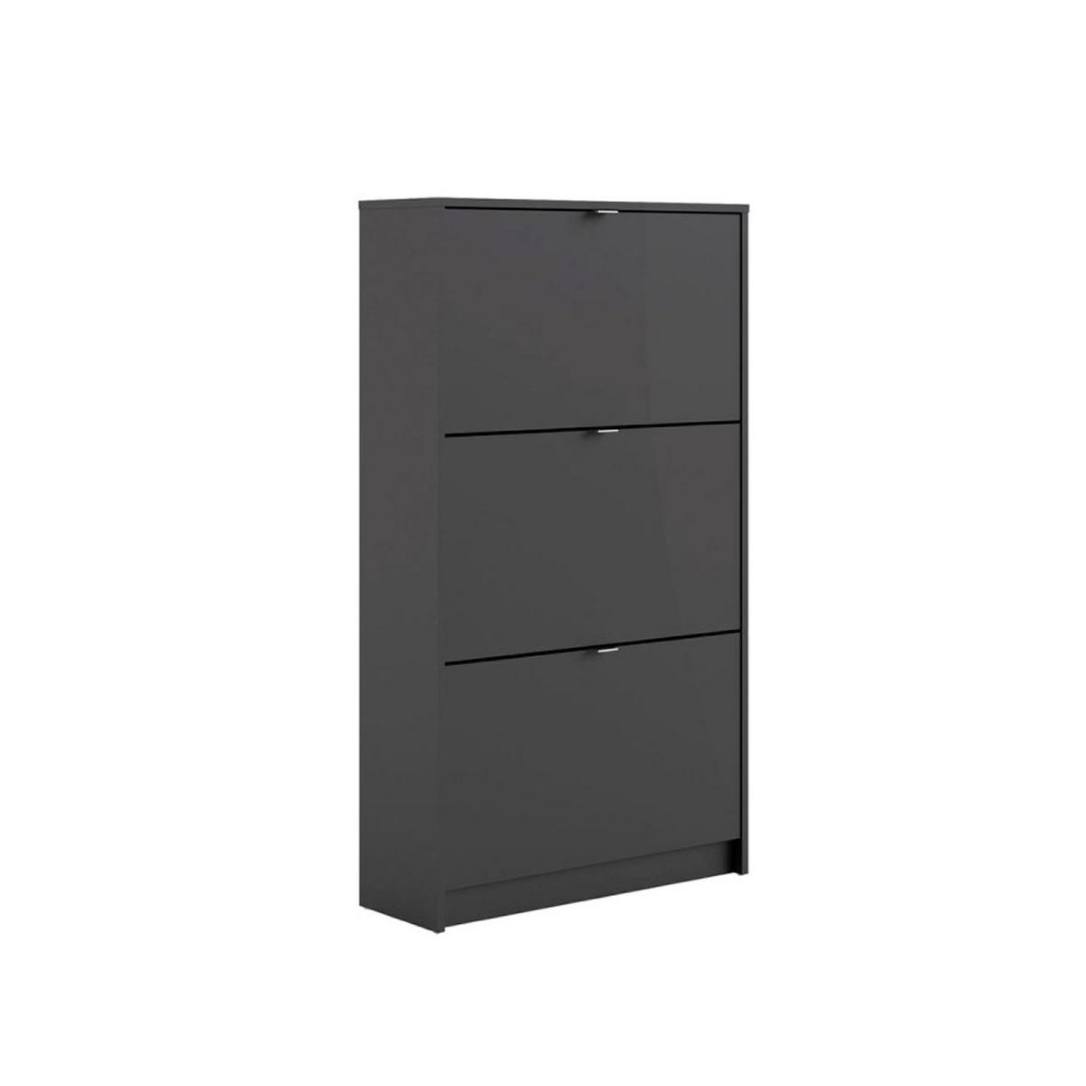 SCHUHKIPPER schwarz - Schwarz, Holzwerkstoff (70/124/24cm) - ebuy24