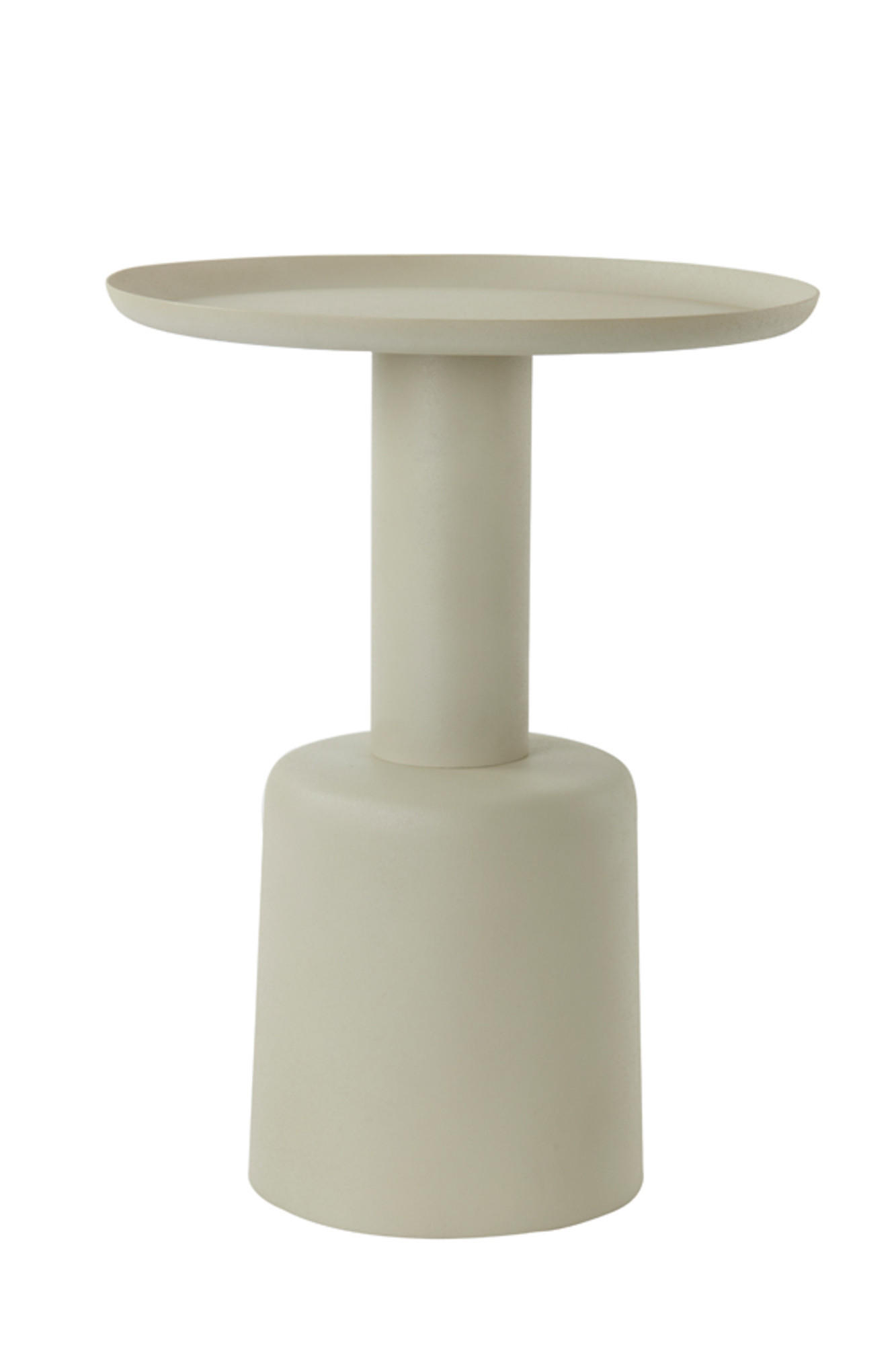 BEISTELLTISCH Milaki Grau Ø39/52 cm - Grau, Metall (39/39/52cm) - Light & Living