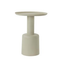 BEISTELLTISCH Milaki Grau Ø39/52 cm - Grau, Metall (39/39/52cm) - Light & Living