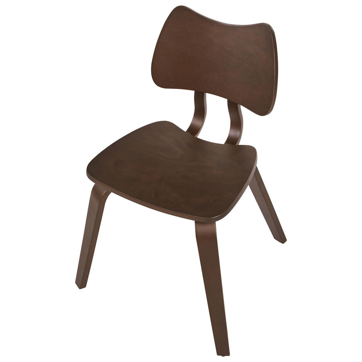 ESSZIMMERSTUHL 2er-Set Holz Dunkelbraun Diana - Dunkelbraun, Holz (53/81/56cm) - Beliani