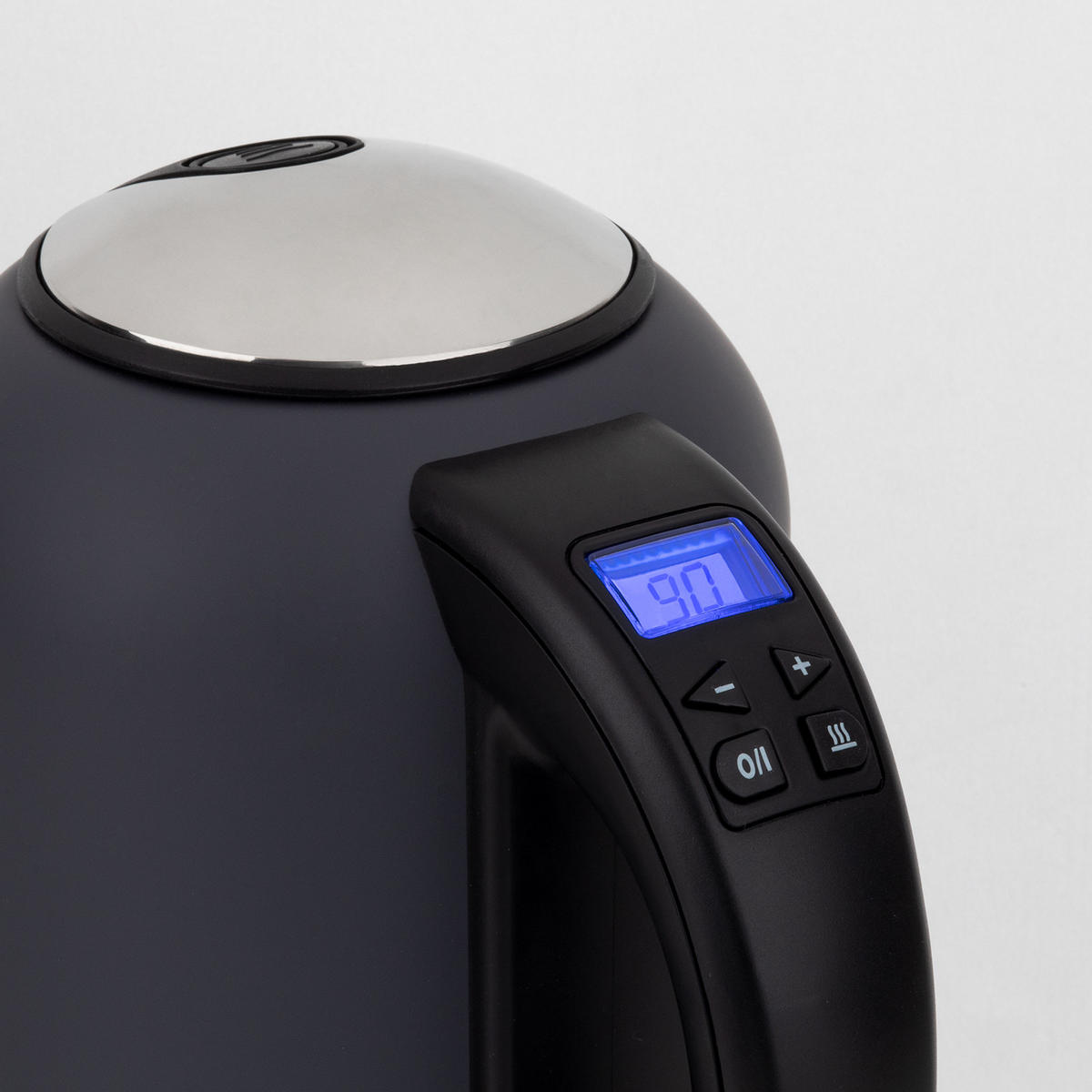 WASSERKOCHER BOE52 Schwarz, Programmierbar - Grau, Metall (15/27/23.7cm) - HKoenig