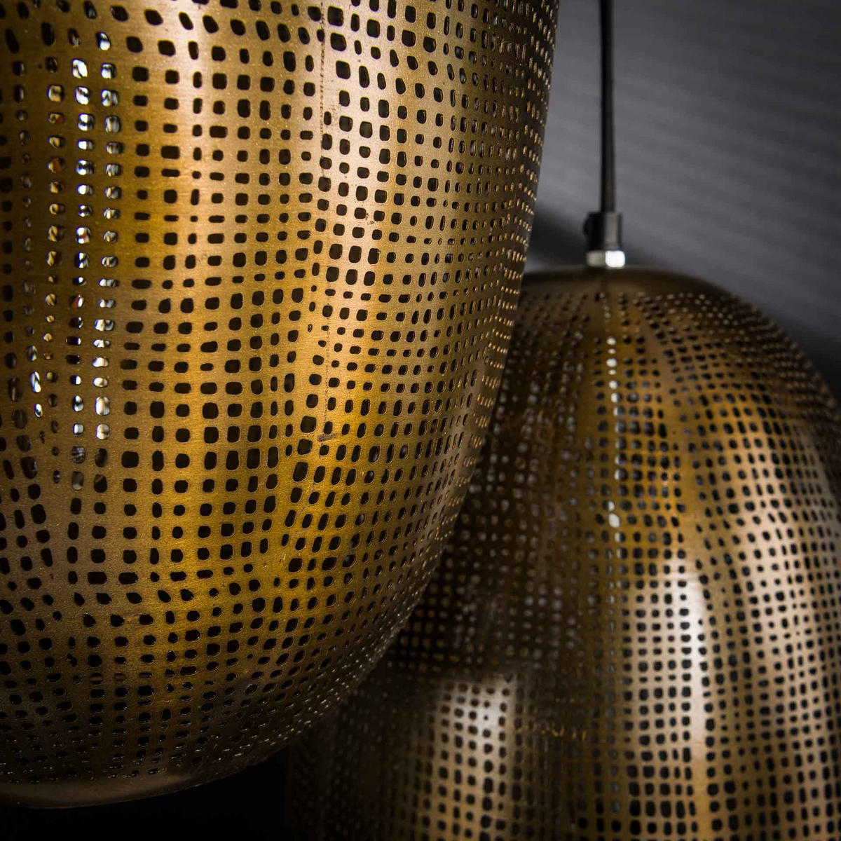 HÄNGELEUCHTE Cosmic Bronze 45/45/ 180 cm - Bronzefarben, Metall (45/45/180cm) - Hoyz Collection