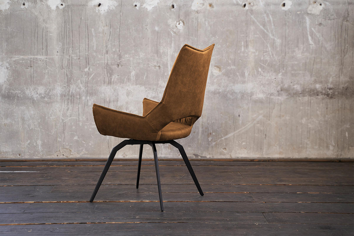DREHSTUHL SIVO Braun Webstoff - Braun, Textil (57/95/56cm) - KAWOLA