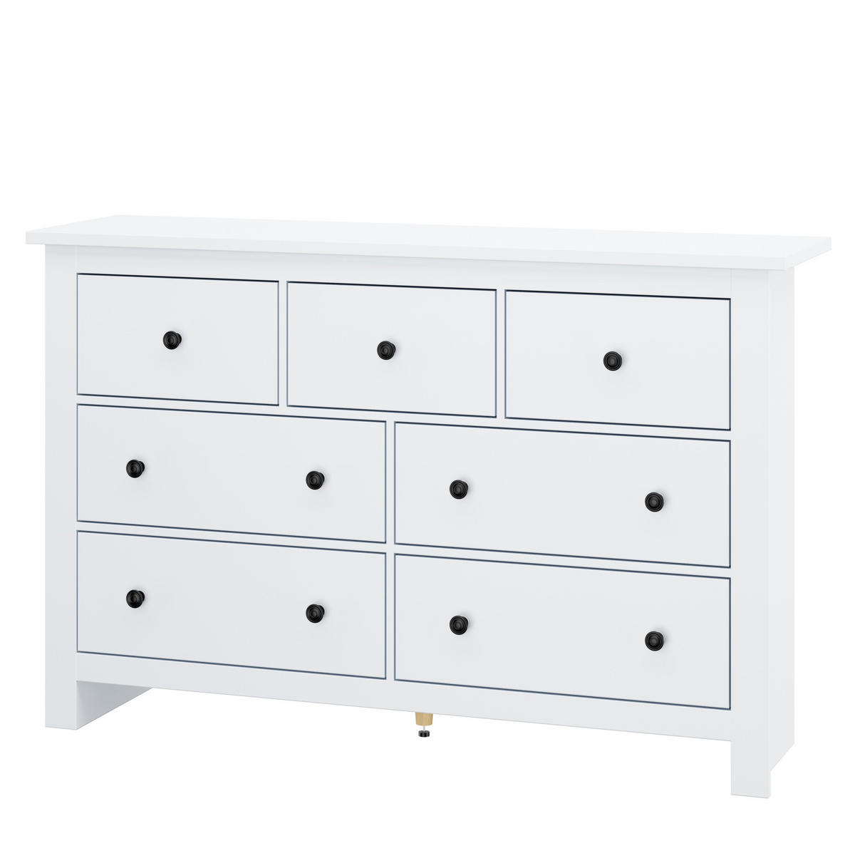 ANRICHTE 152/40/89 cm in Weiß mit 7 Schubladen im Landhausstil - Weiß, Holzwerkstoff (150/89/40cm) - Flora Grace