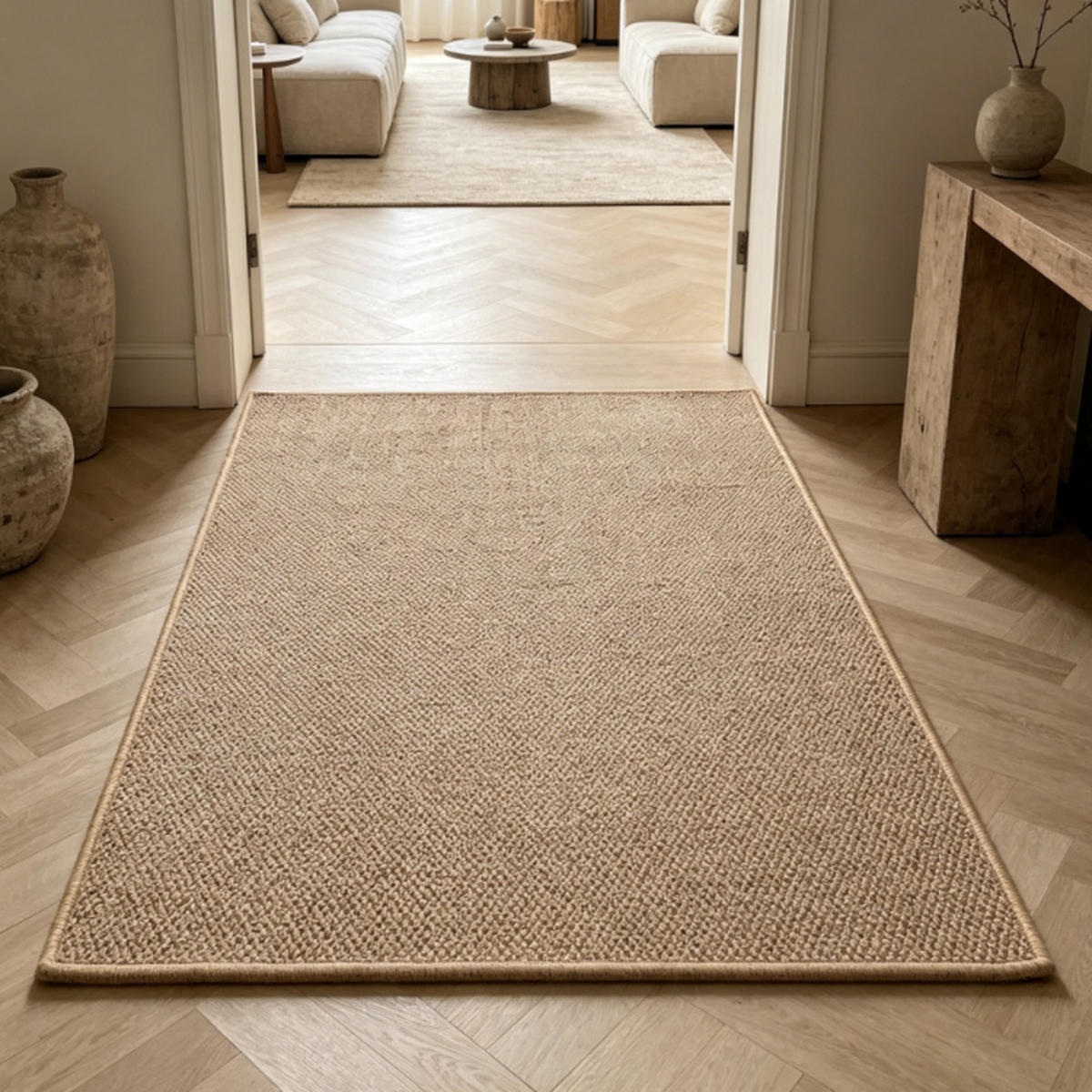 TEPPICH, Sisal-Optik, Kamelgelb, 200 × 140 cm - Gelb, Kunststoff/Textil (140/200cm) - Weltevree