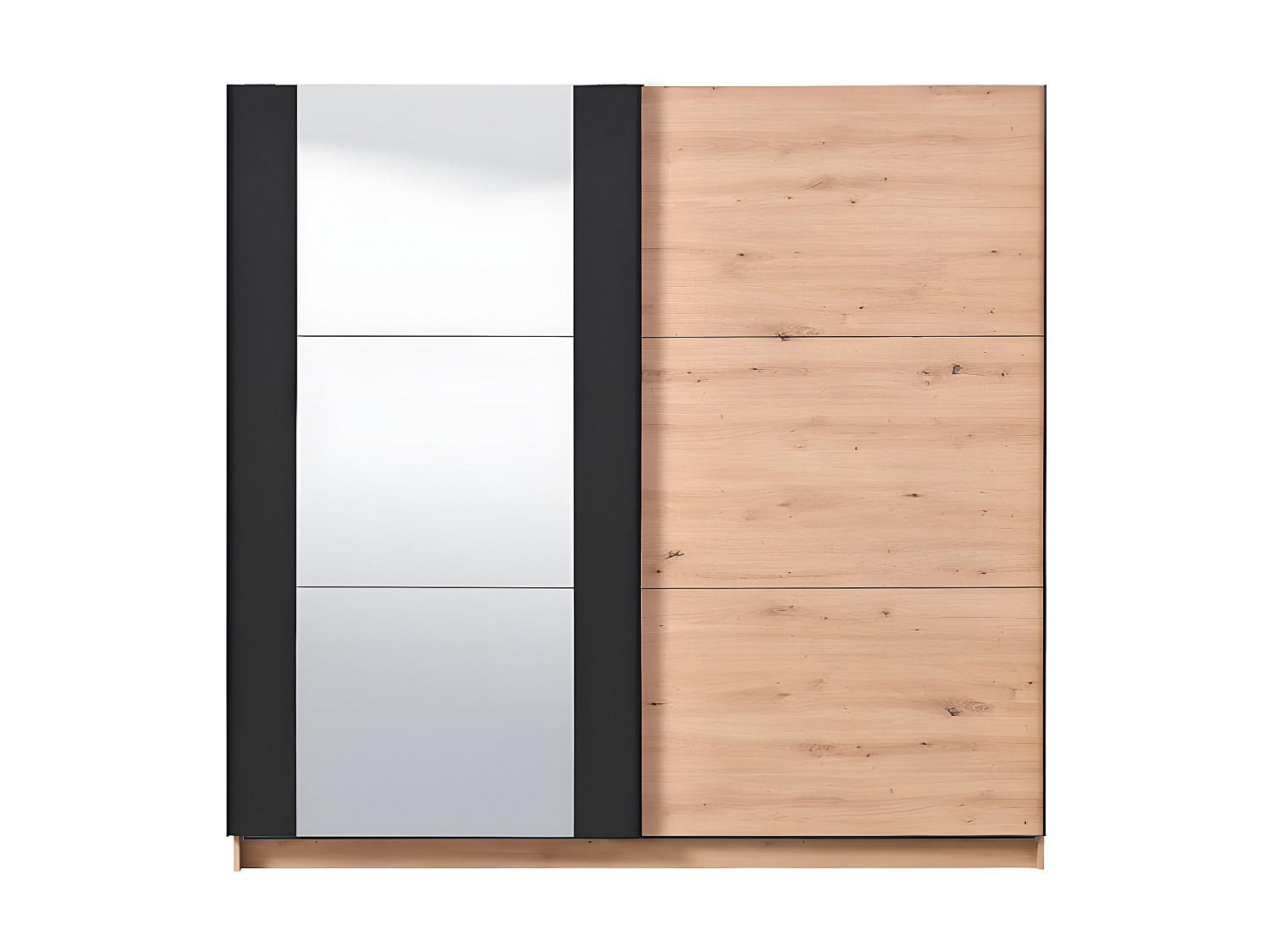 KLEIDERSCHRANK - 217 cm x 62.5 cm - Holz, Platte - Naturfarben Hell PHILADELPHIE - Naturfarben, Holz (217/210/62.5cm) - Vente-Unique