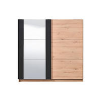 KLEIDERSCHRANK - 217 cm x 62.5 cm - Holz, Platte - Naturfarben Hell PHILADELPHIE - Naturfarben, Holz (217/210/62.5cm) - Vente-Unique