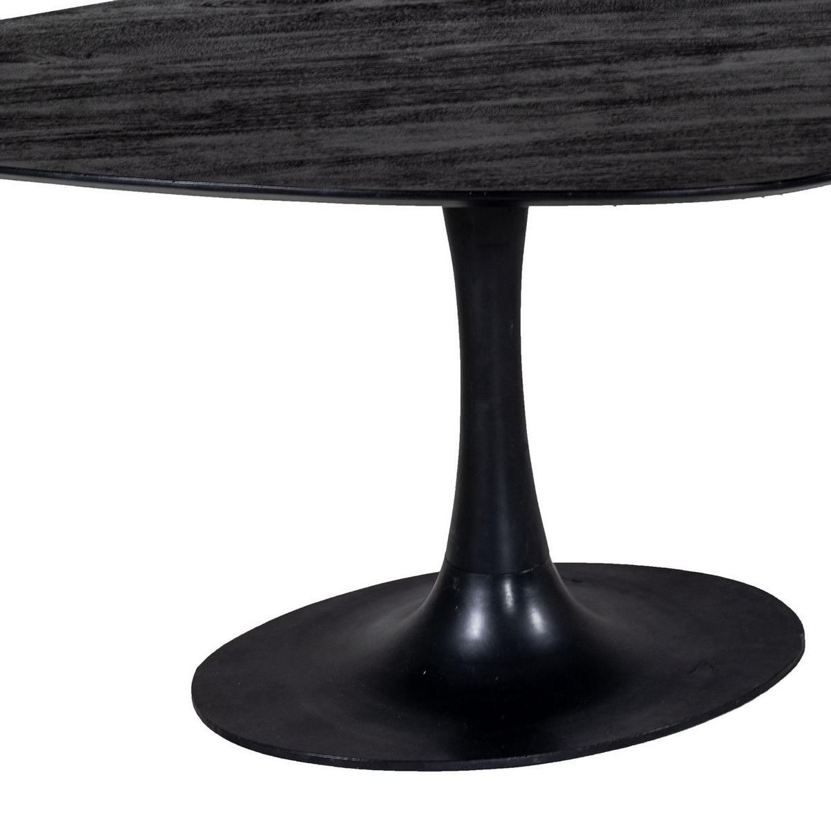 ESSTISCH dreieckig aus Mangoholz 160cm, schwarz - Schwarz, Holz (160/120/76cm) - Giga Meubel