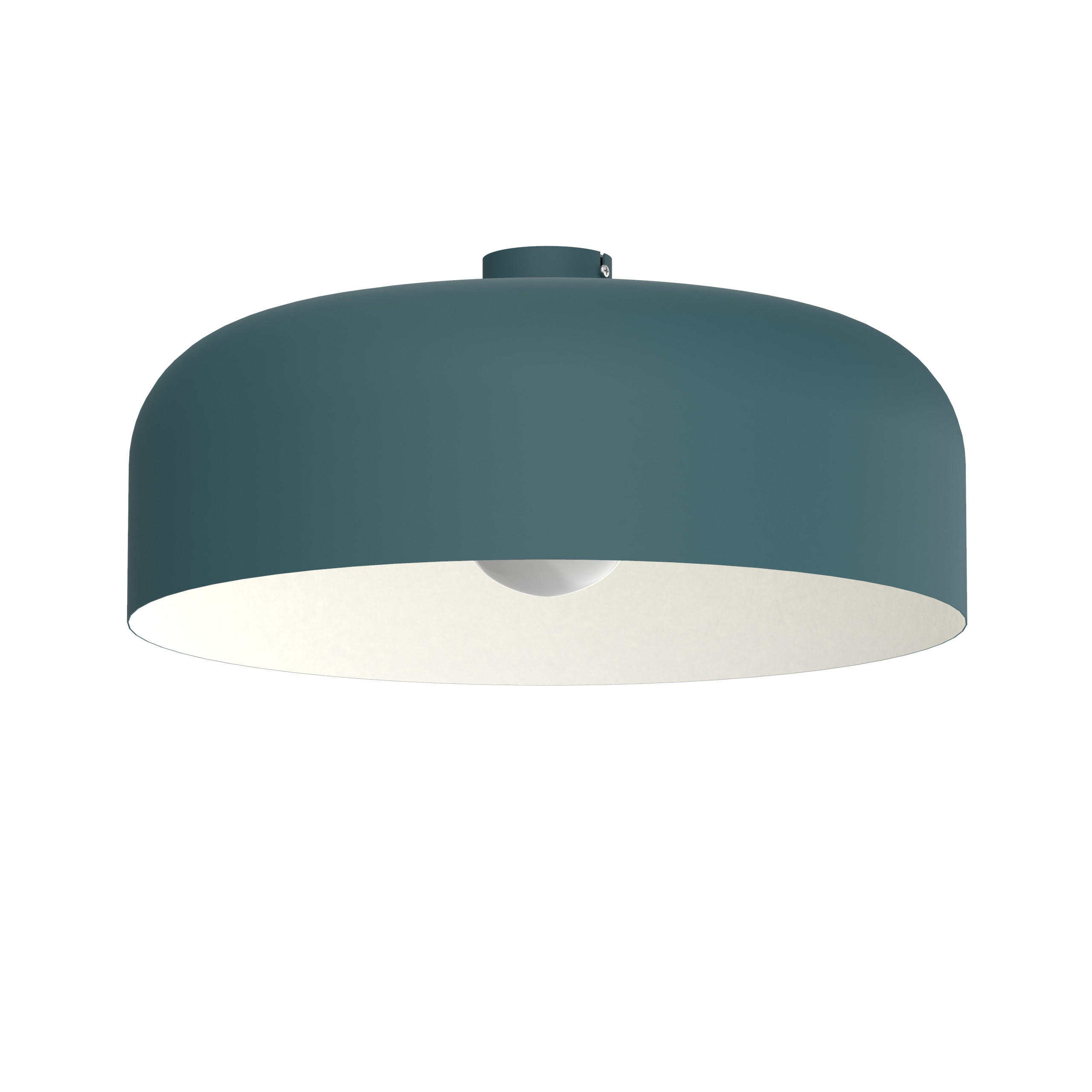 DECKENLEUCHTE - Blau, Metall (50/50/14cm) - Lumicom