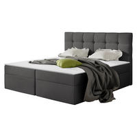 BOXBETT Nele - Dunkelgrau, Holz/Holzwerkstoff (140/200cm) - MIRJAN24