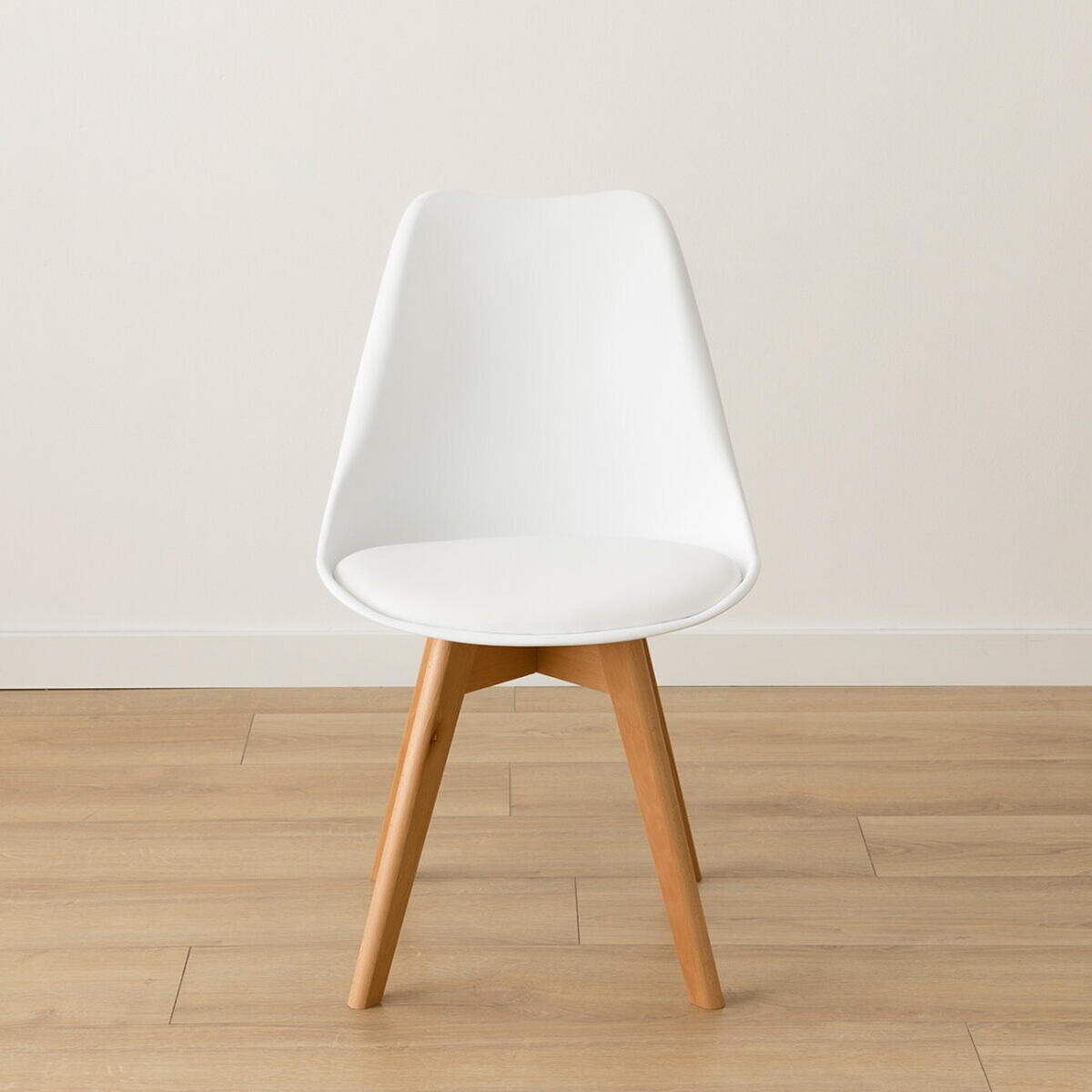 STUHL Scandinavian Weiß 49 cm x 82 cm - Weiß, Kunststoff (49/82/54cm) - Kenay Home