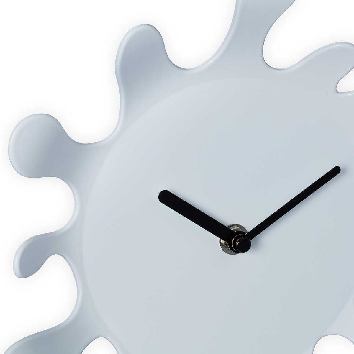 WANDUHR - Weiß, Kunststoff (22.5/25/6cm) - Relaxdays