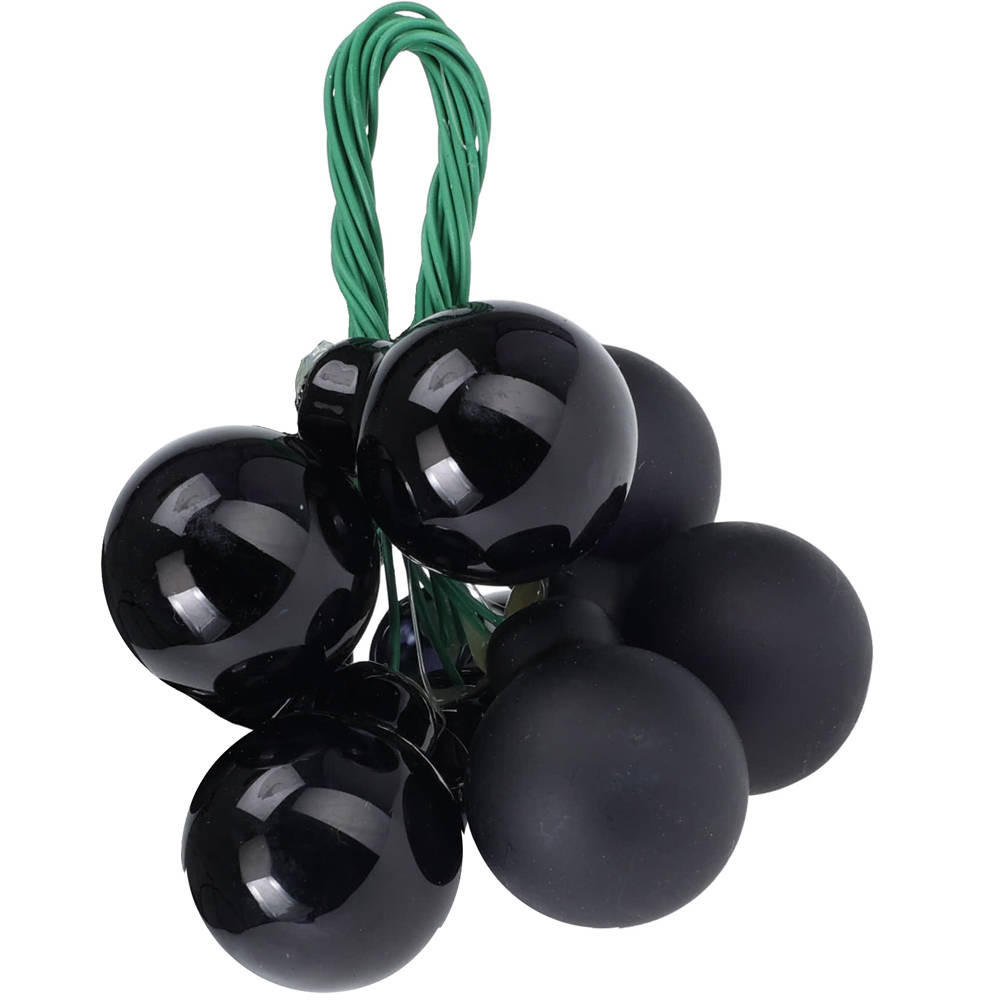 WEIHNACHTSDEKO Weihnachtskugeln - Schwarz, Glas (8/7/8cm) - Home Styling Collection
