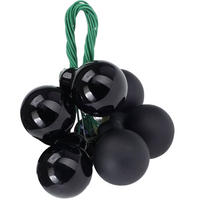 WEIHNACHTSDEKO Weihnachtskugeln - Schwarz, Glas (8/7/8cm) - Home Styling Collection
