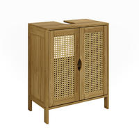 ZÁKLADNÍ SKŘÍŇKA POD UMYVADLO Liora Bambus - zelená barva, kompozitní dřevo (48/60/29cm) - Vicco