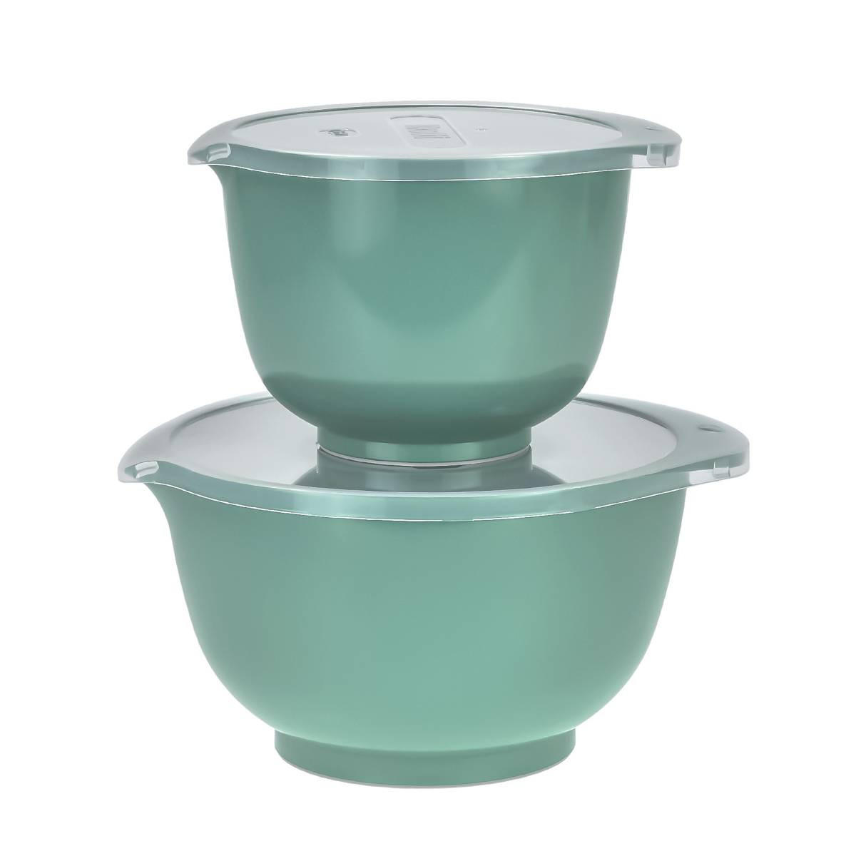 RÜHRSCHÜSSEL-SET Margrethe New türkis grün (2tlg) - Grün, Kunststoff (21/15cm) - Rosti