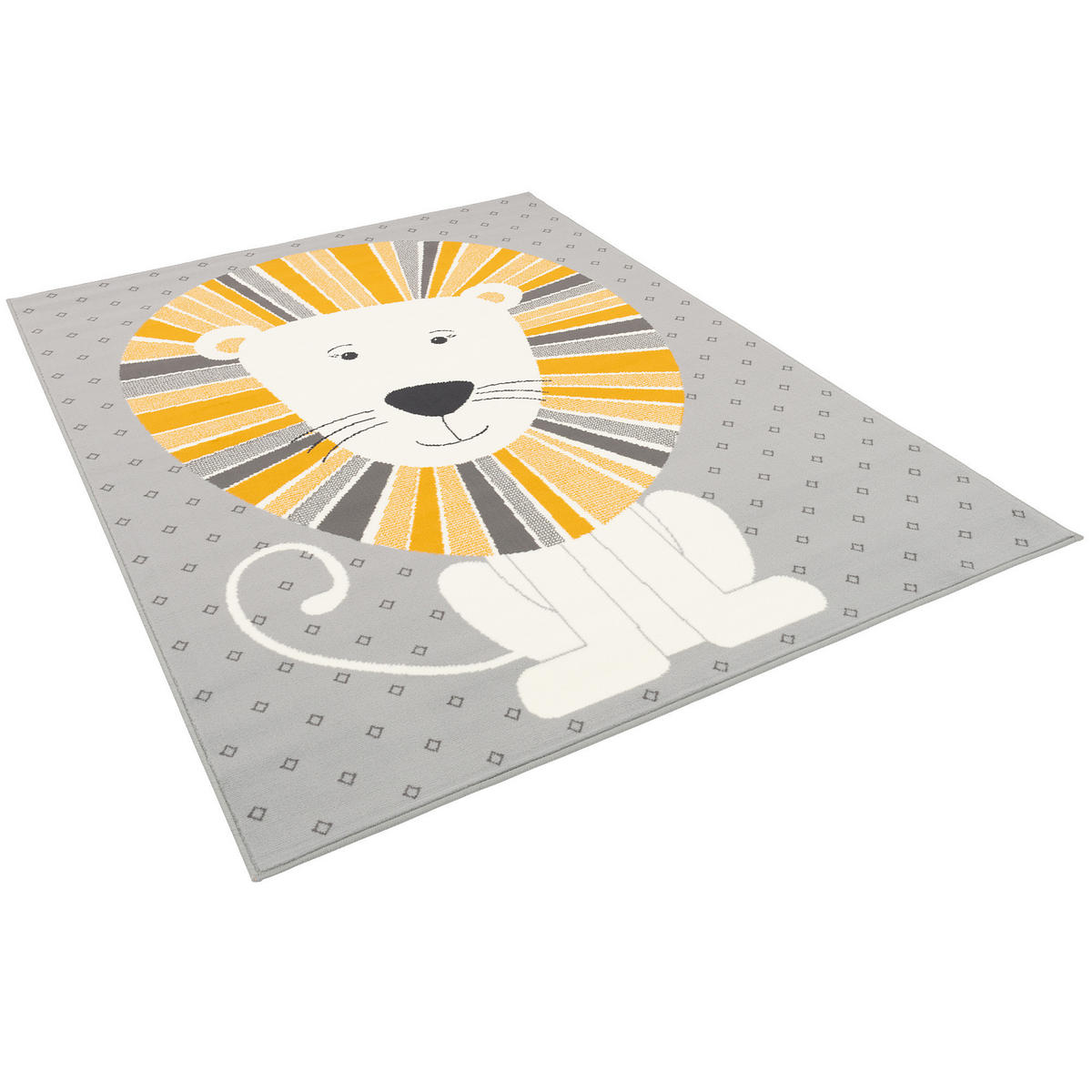 KINDERTEPPICH TRENDLINE LÖWE - Gelb/Grau, Textil (160/230cm) - Pergamon
