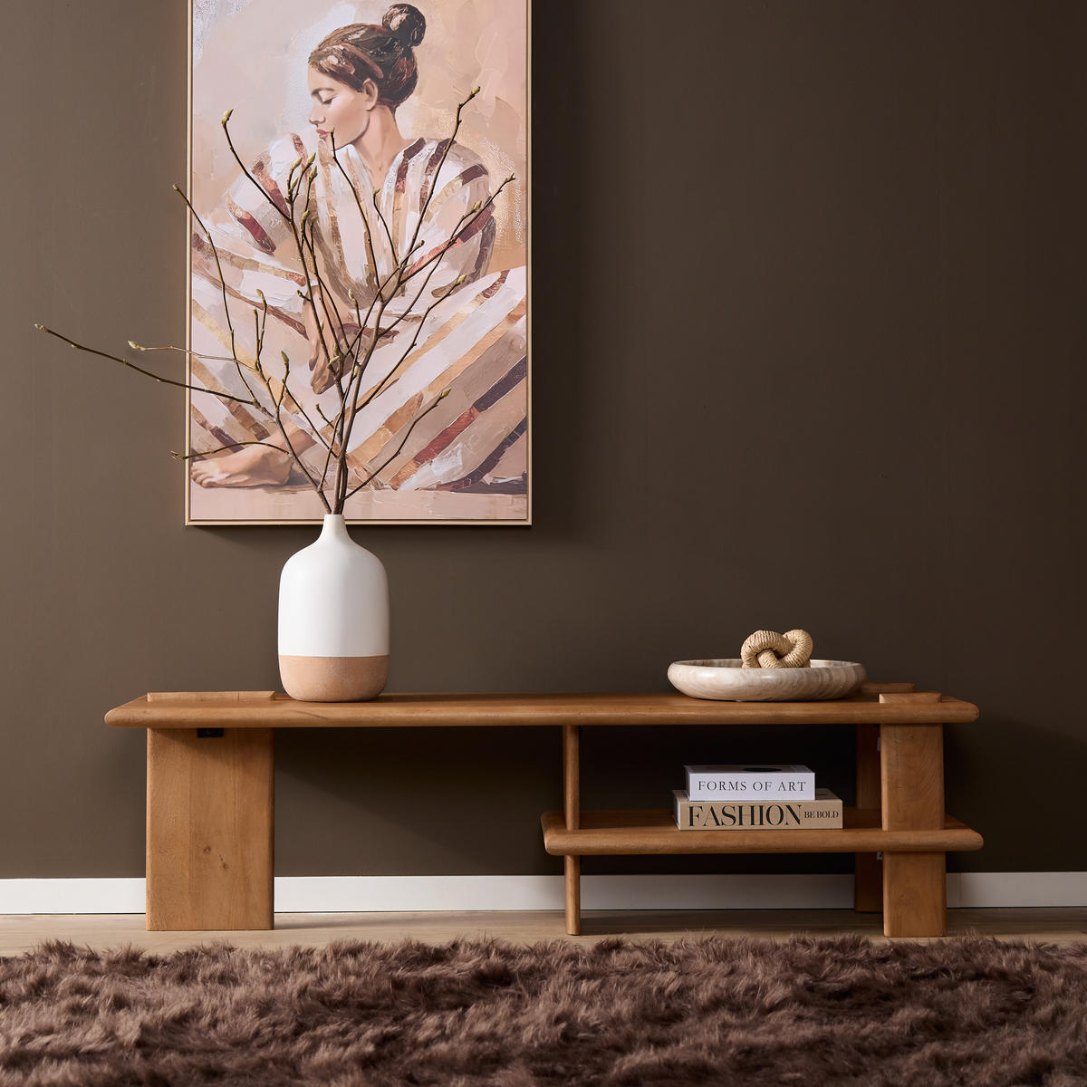 TV-MÖBEL Braun 44/160/45 cm - Braun, Holz (160/45/44cm) - Starfurn