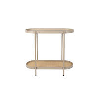 KONSOLENTISCH Amaya Konferenztisch / Wandtafel Holz 85x39 Beige - Beige, Holz (39/85/76cm) - Housecraft Living